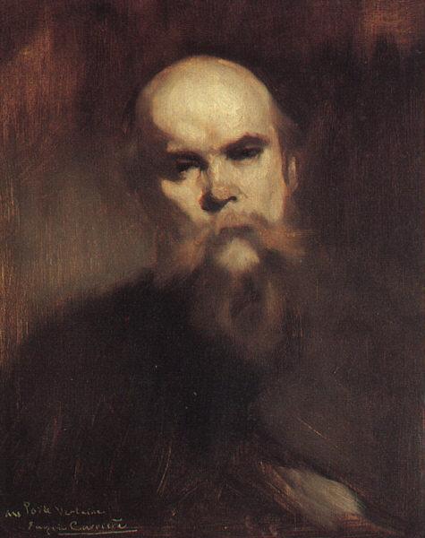 Eugene Carriere Portrait of Paul Verlaine